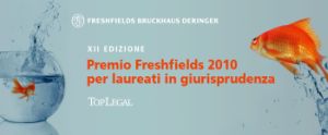 “Premio Freshfields 2010” per laureati in Giurisprundenza