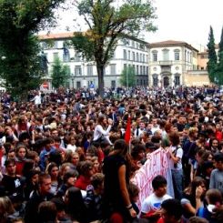 Corteo studenti a Firenze