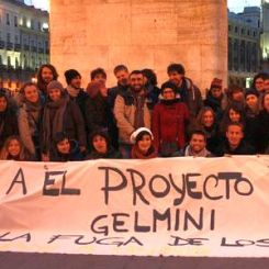 Studenti contro il ddl Gelmini a Madrid