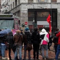 Proteste contro il ddl Gelmini, scontri a Milano e Palermo