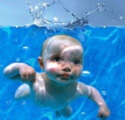 Bebé in acqua