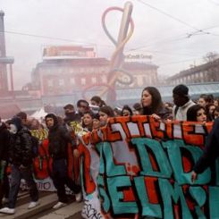 Protesta studenti Milano