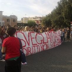 Protesta studenti Milano