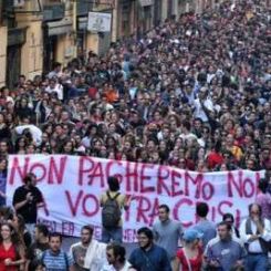 Proteste studenti a Palermo, tentato un “assalto” a Bankitalia