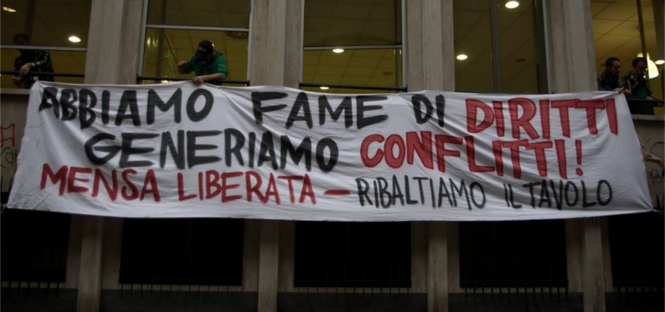 Torino: dopo lo sgombero della residenza Verdi 15, la Mensa Liberata autogestita da studenti di Università e Politecnico