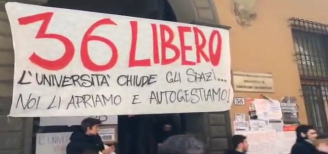 università di bologna continua la protesta anti-tornelli