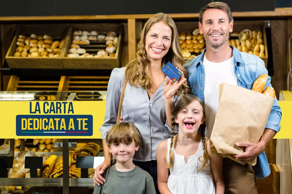 Carta Dedicata a Te 2025, social carda da 500 euro per pesa alimentare destinata a famiglie con ISEE basso