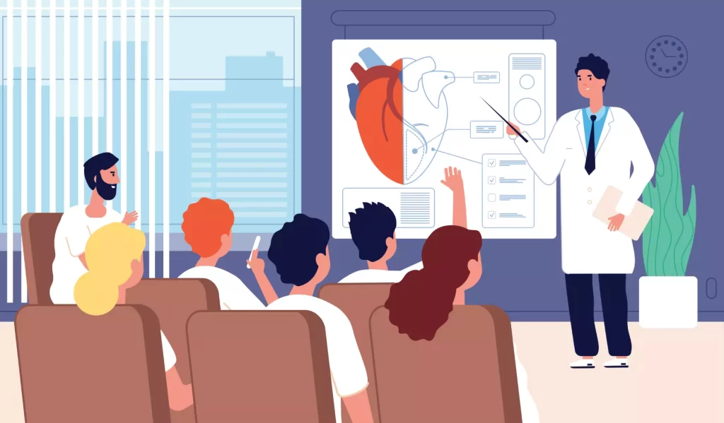 Studenti al primo giorno del corso di medicina 2025, tra lezioni del semestre filtro e nuove regole di accesso all’università.