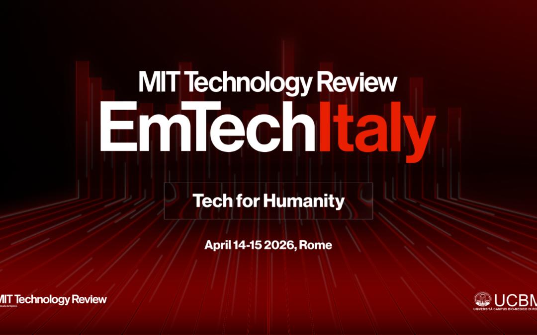 A Roma ritorna EmTech Italy: il 14 e 15 aprile